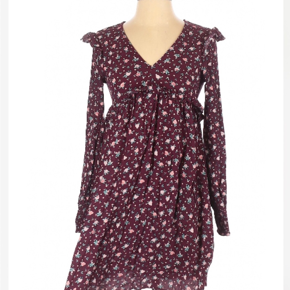 Coco Jaimeson Dress Floral A-Line Small Long Sleeve size Small